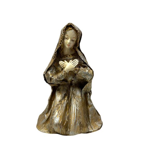 Kurt S‎ Adler Paper Mache Gold Silver 13"h 6 Pc Large Nativity Set Made in Japan - Picture 5 of 16